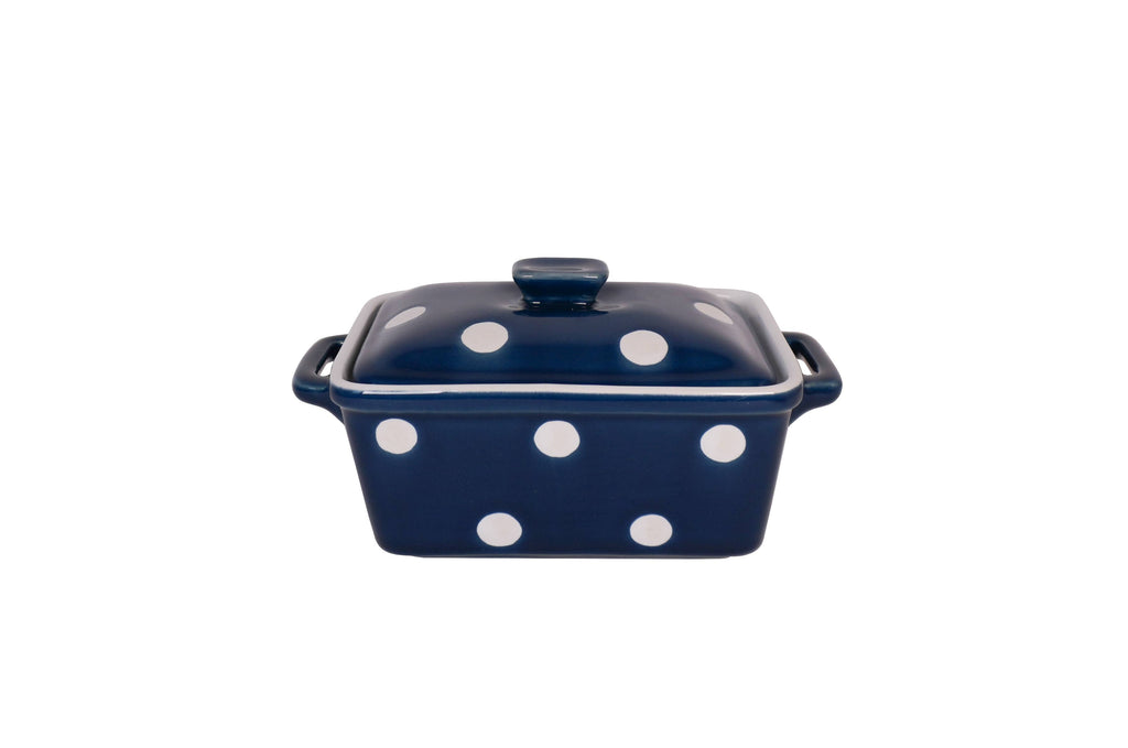 Mantequera Azul Oscuro Lunares  ✨🧈