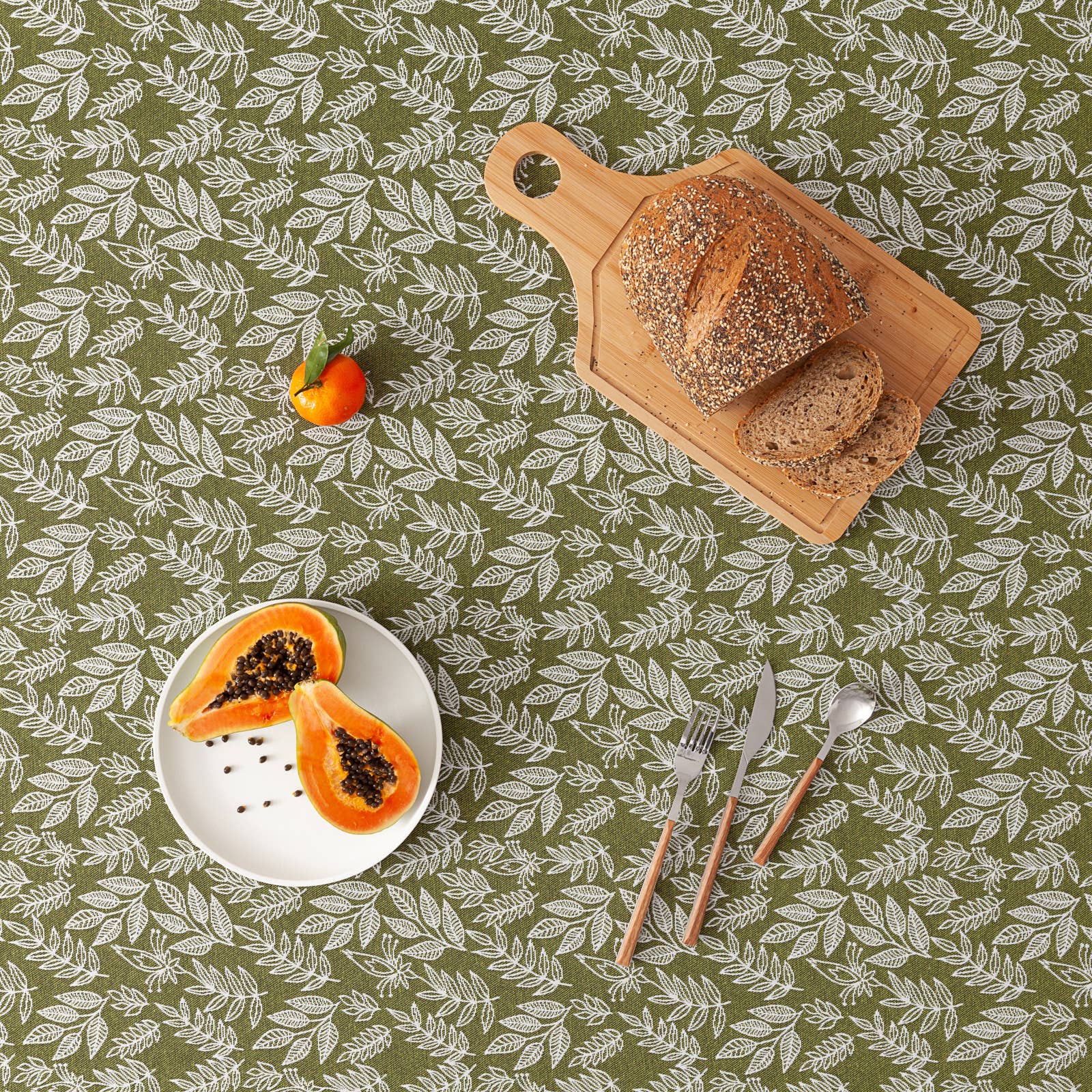 Mantel impermeable jacquard floral JALI 🌿✨