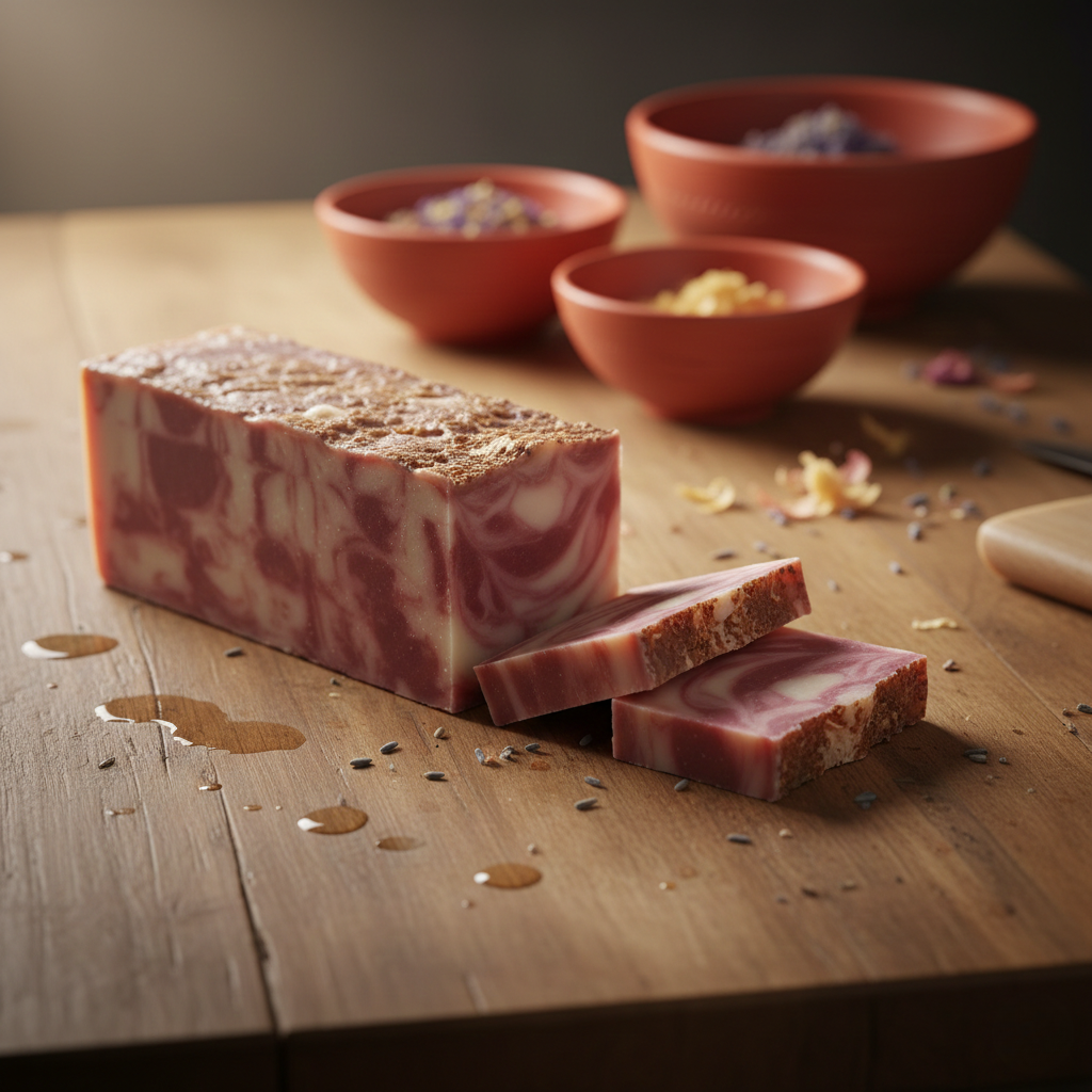 Jabón Artesanal de Arcilla Roja 🌿🧡