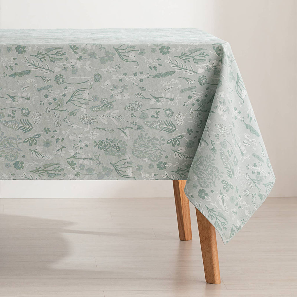 Mantel impermeable jacquard floral ALERCE 🌿✨