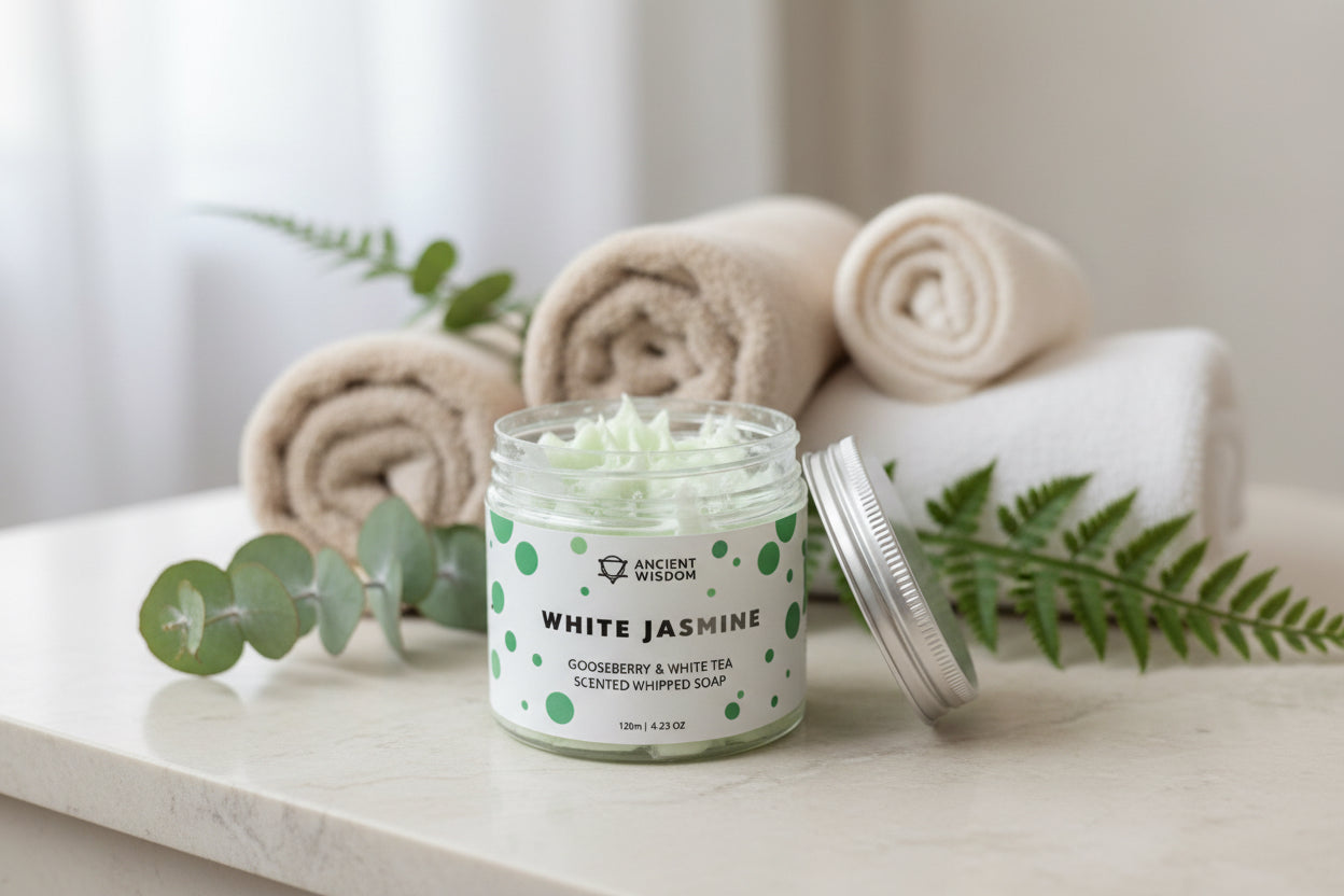 Jabón Cremoso Artesanal Grosella & Té Blanco