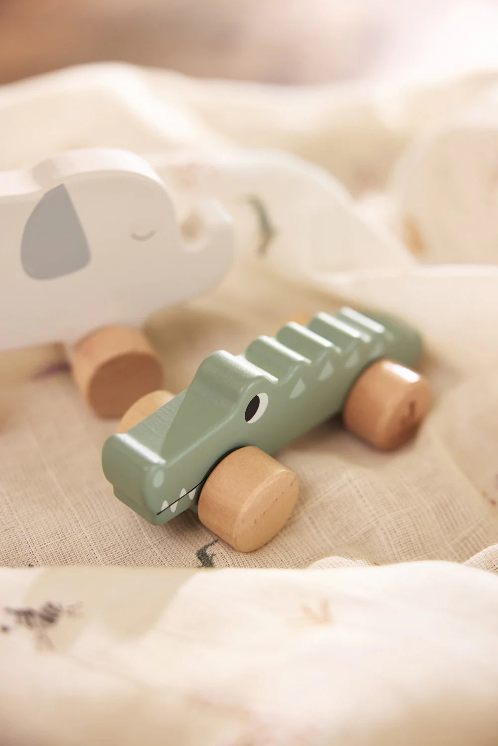 Cocodrilo de Madera sobre Ruedas – Jungle Jamboree 🐊🌿