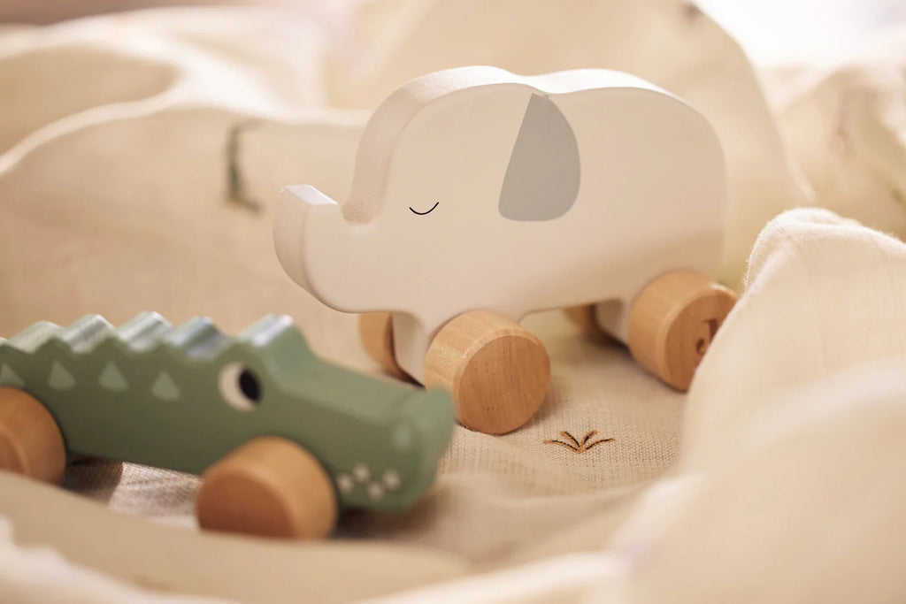Cocodrilo de Madera sobre Ruedas – Jungle Jamboree 🐊🌿