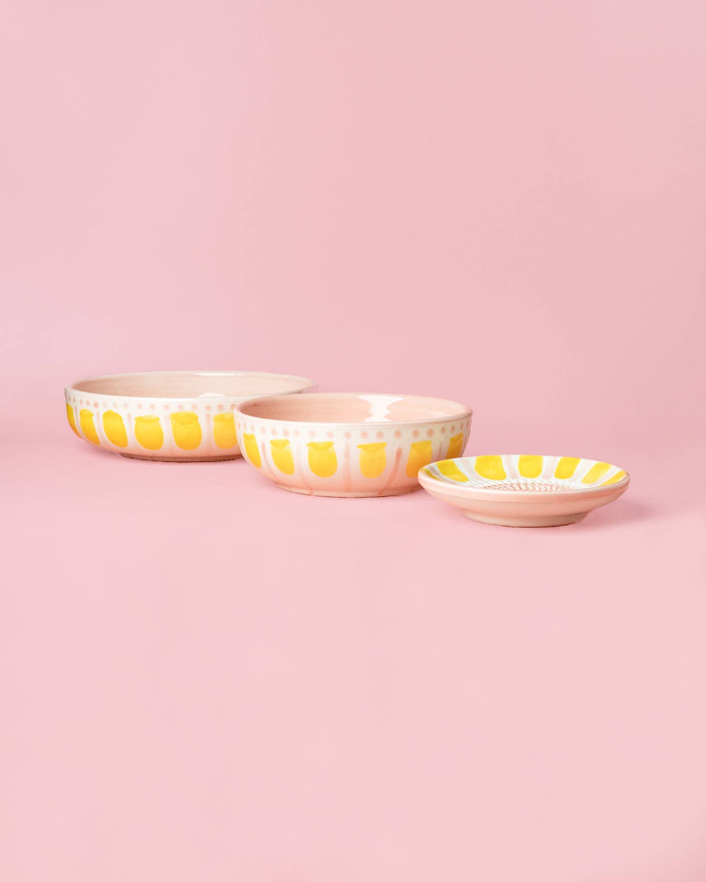 Rallador de Cerámica – Small Rosa & Amarillo Valentina 🌸💛