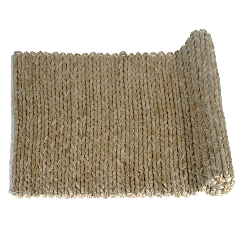 Alfombra trenzada de yute
