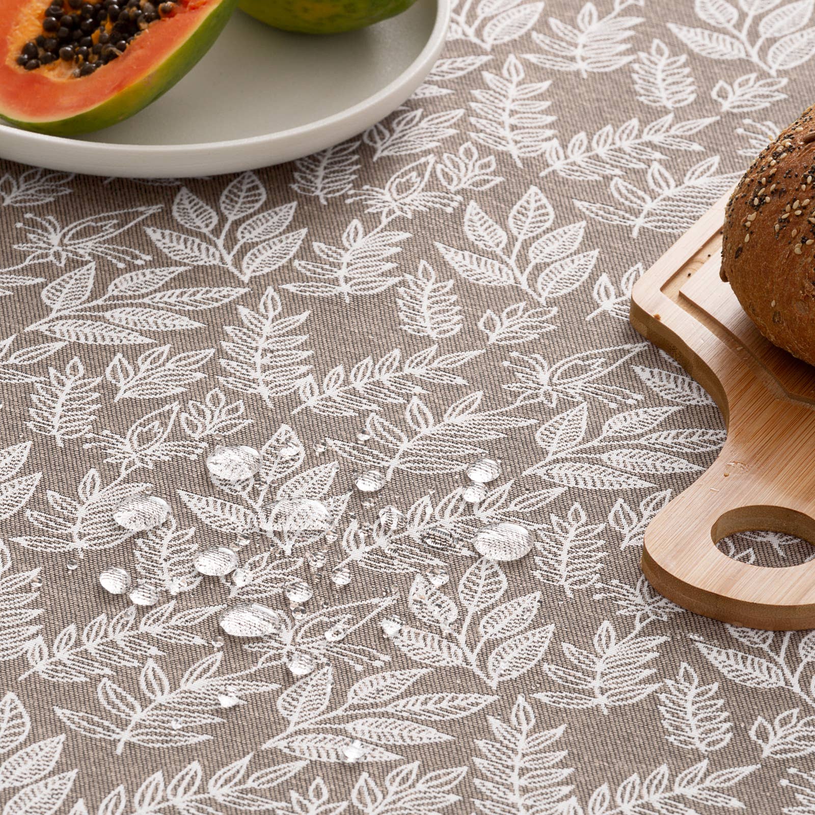 Mantel impermeable jacquard floral JALI 🌿✨