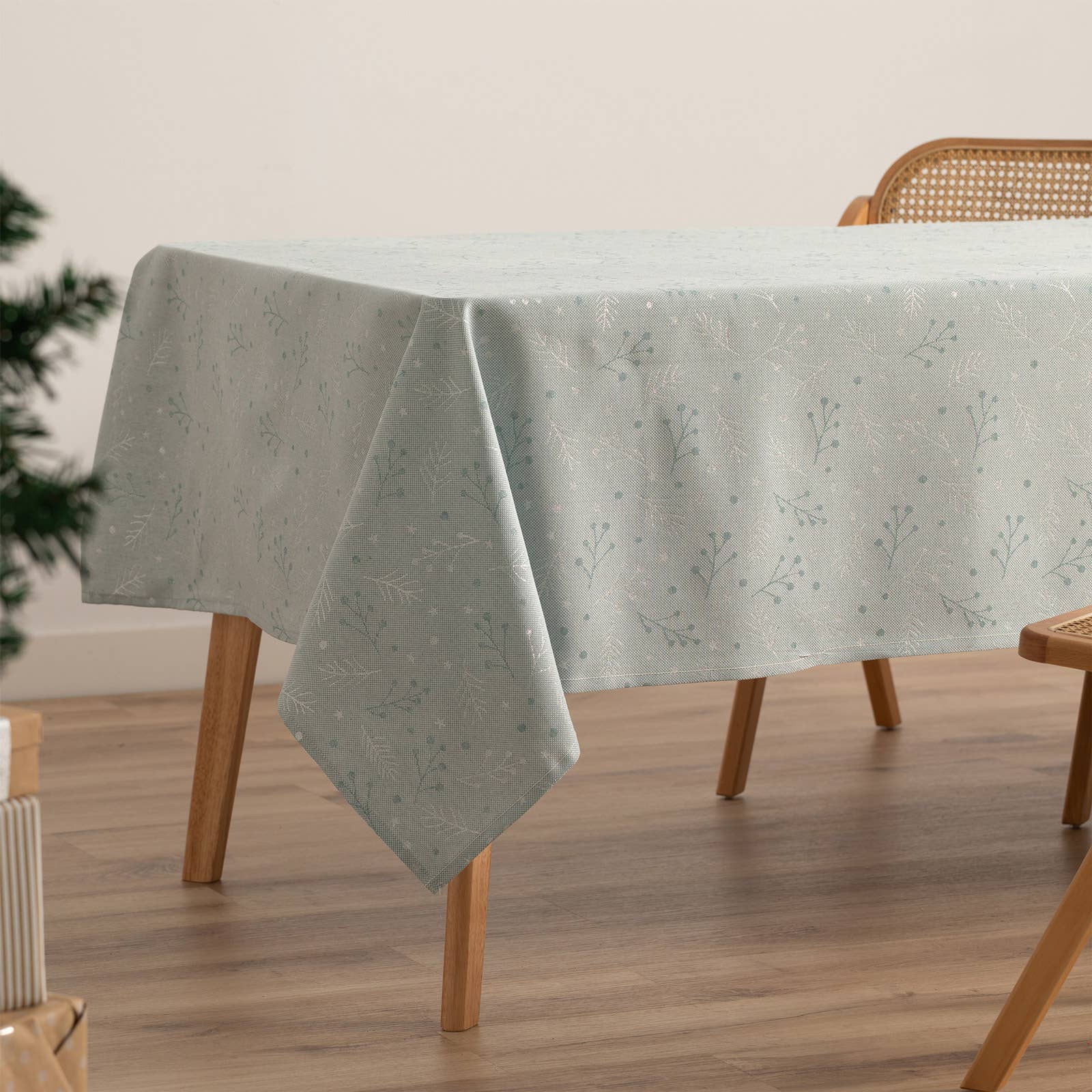 Mantel de Navidad jacquard BERRIE 🎄✨