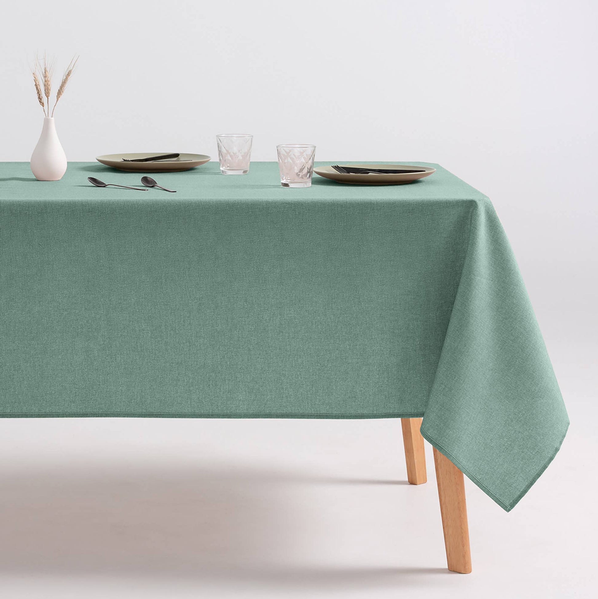 Mantel liso antimanchas algodón tacto tela – INDIRA