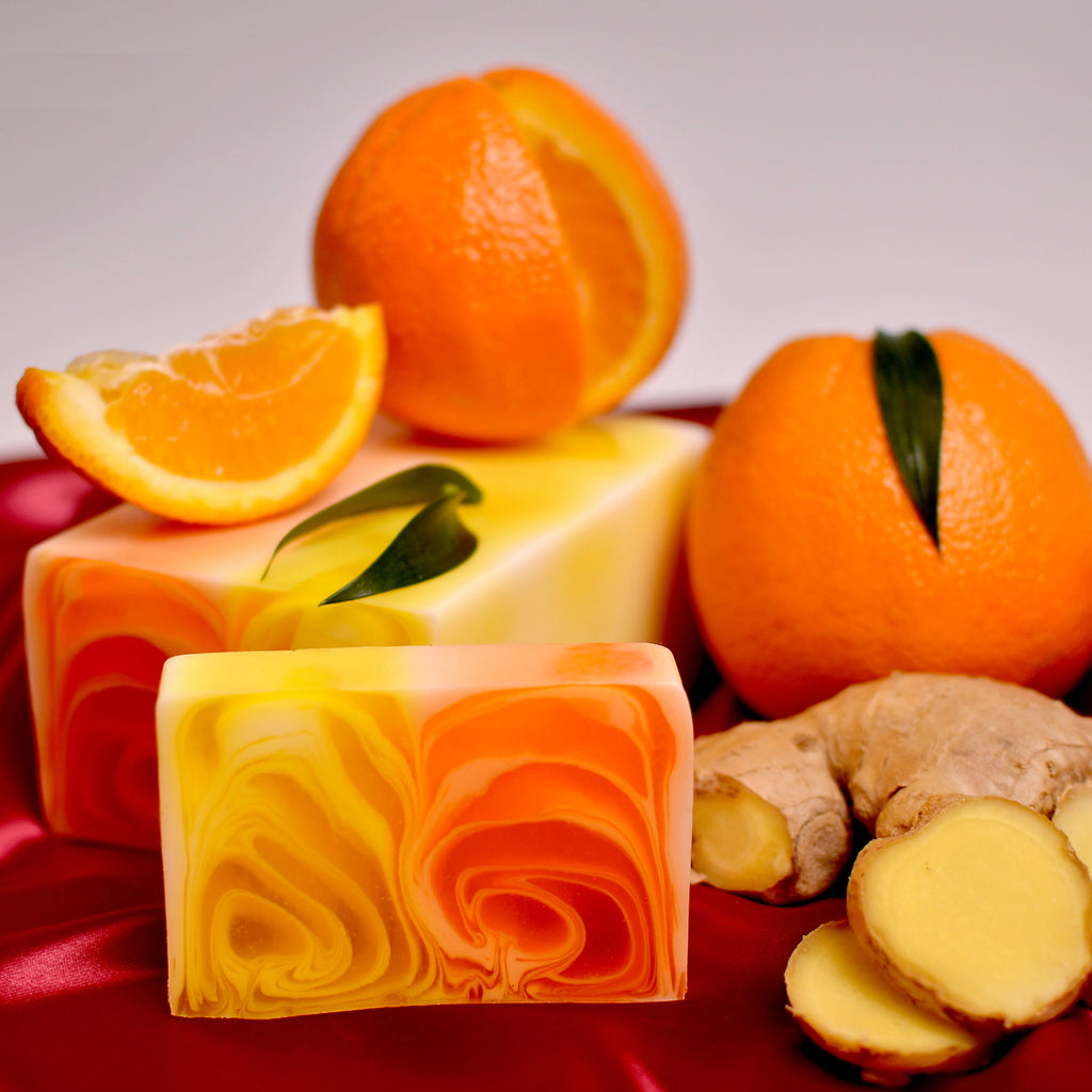 Jabón artesanal de Naranja y Jengibre 🍊✨
