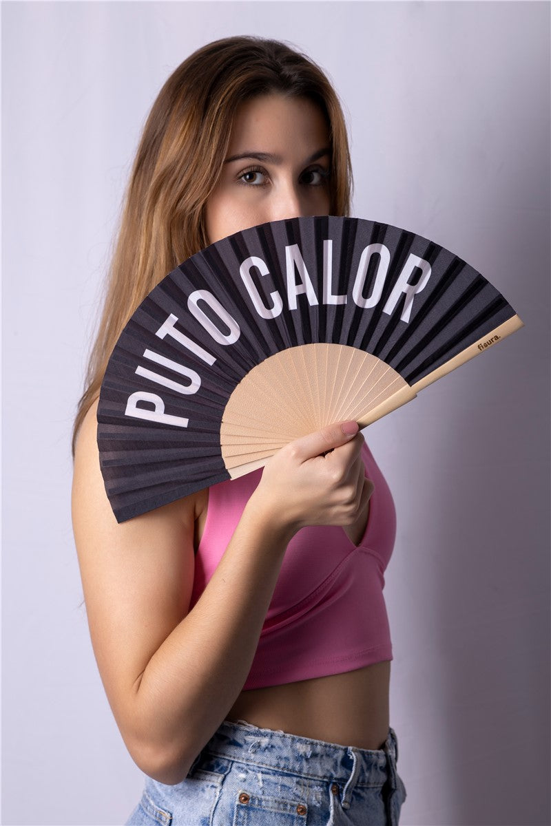 Abanico “Puto calor” 🔥🖤