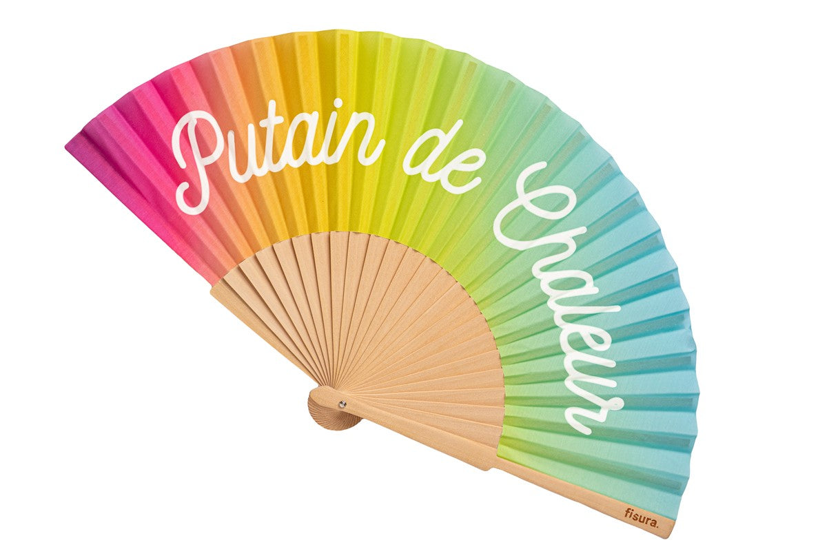 Abanico “Putain de chaleur” 🌈🔥