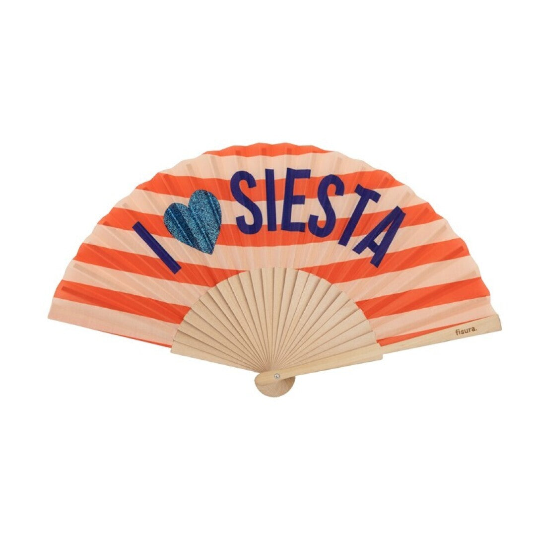 Éventail « I Love Siesta » ✨😴