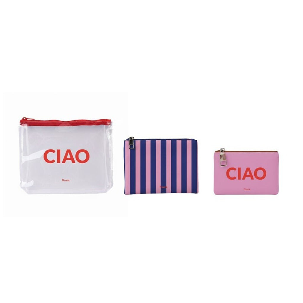 Trousse de toilette triple « Ciao » ✨
