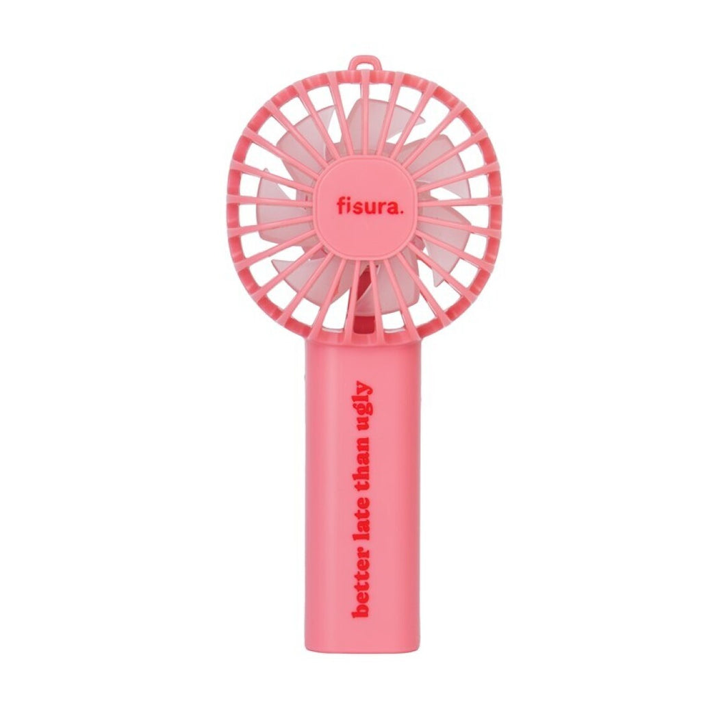 Ventilador Portátil “Better Late Than Ugly” 💗✨