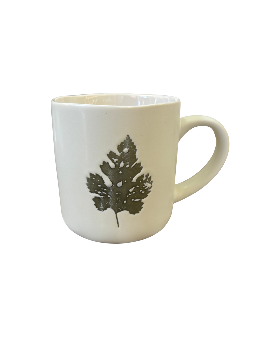 Mug de Porcelana 480 ml Diseño Hoja 🌿