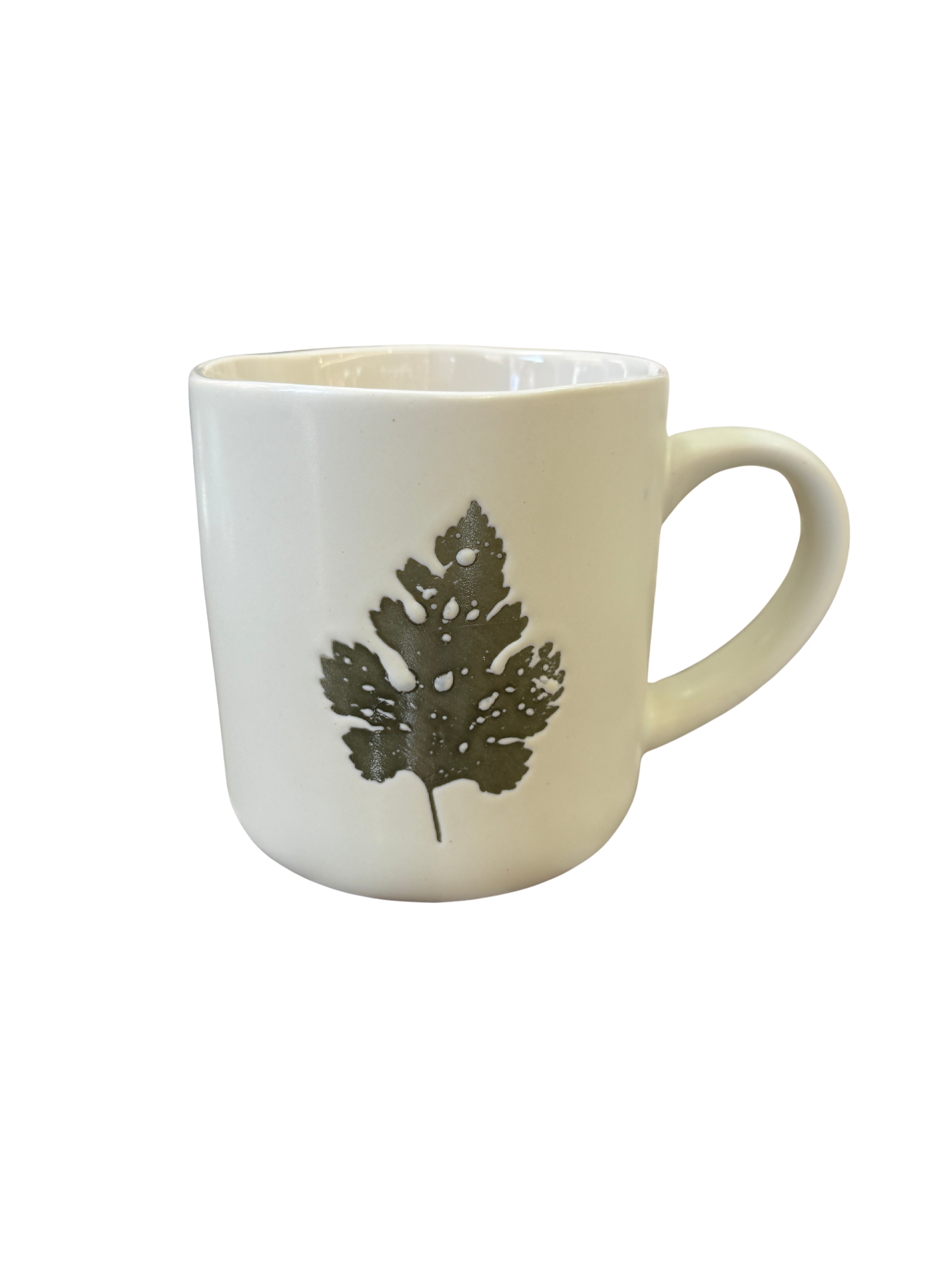 Mug de Porcelana 480 ml Diseño Hoja 🌿