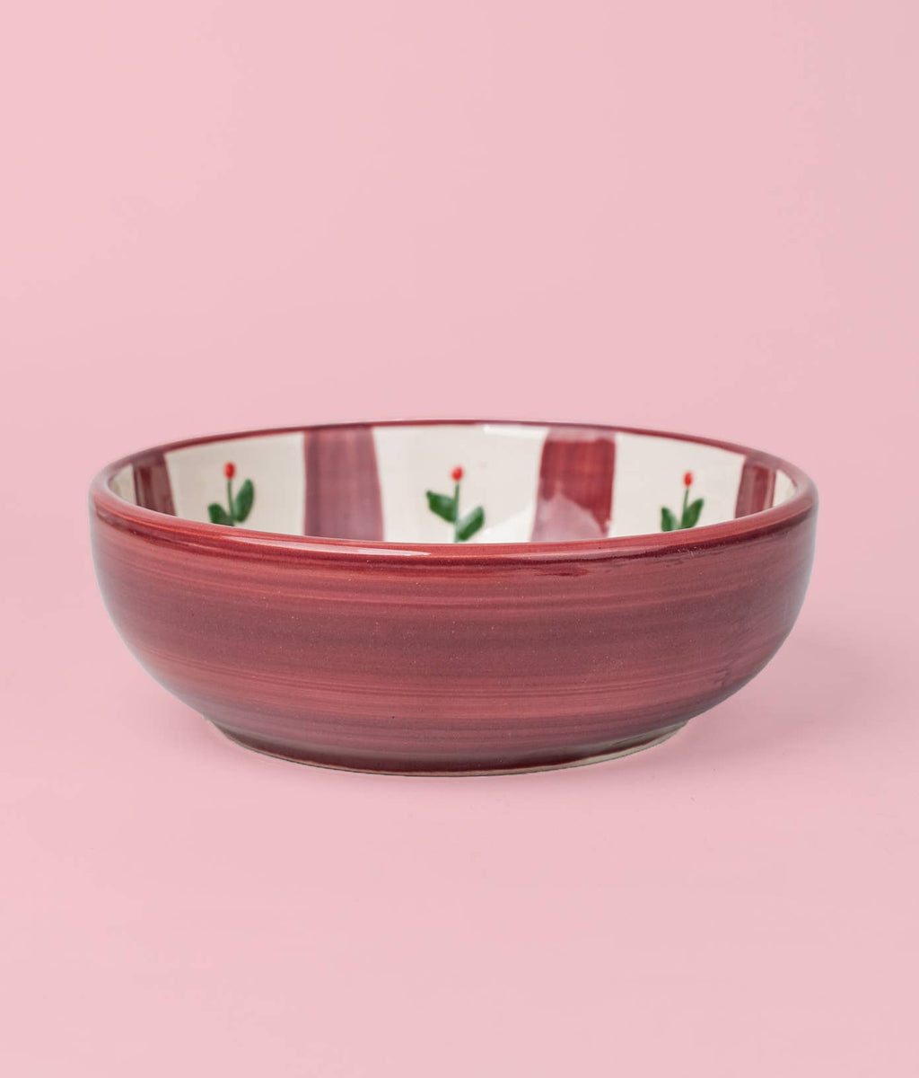 Plato Rallador de Cerámica Artesanal Christmas Holly – 15 cm 🎄❤️