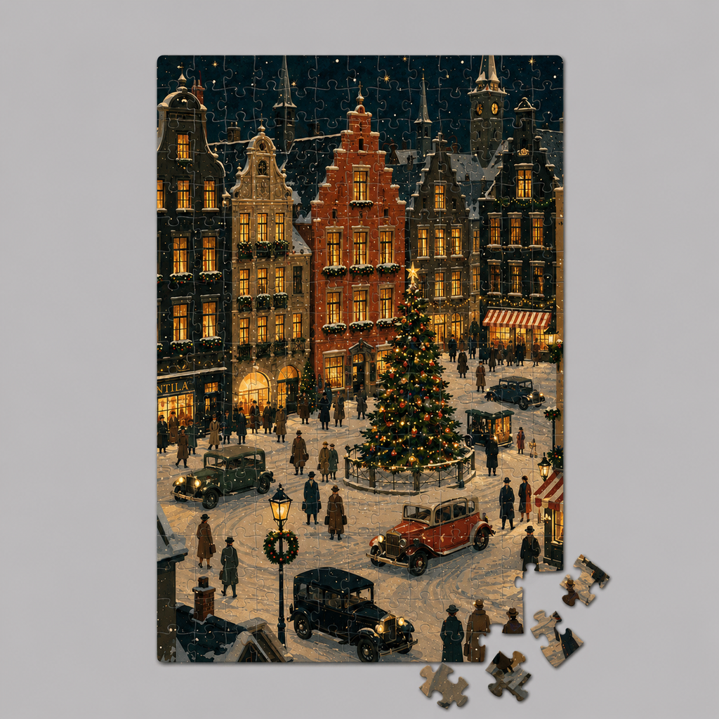 Puzzle Una Plaza Europea Nevada