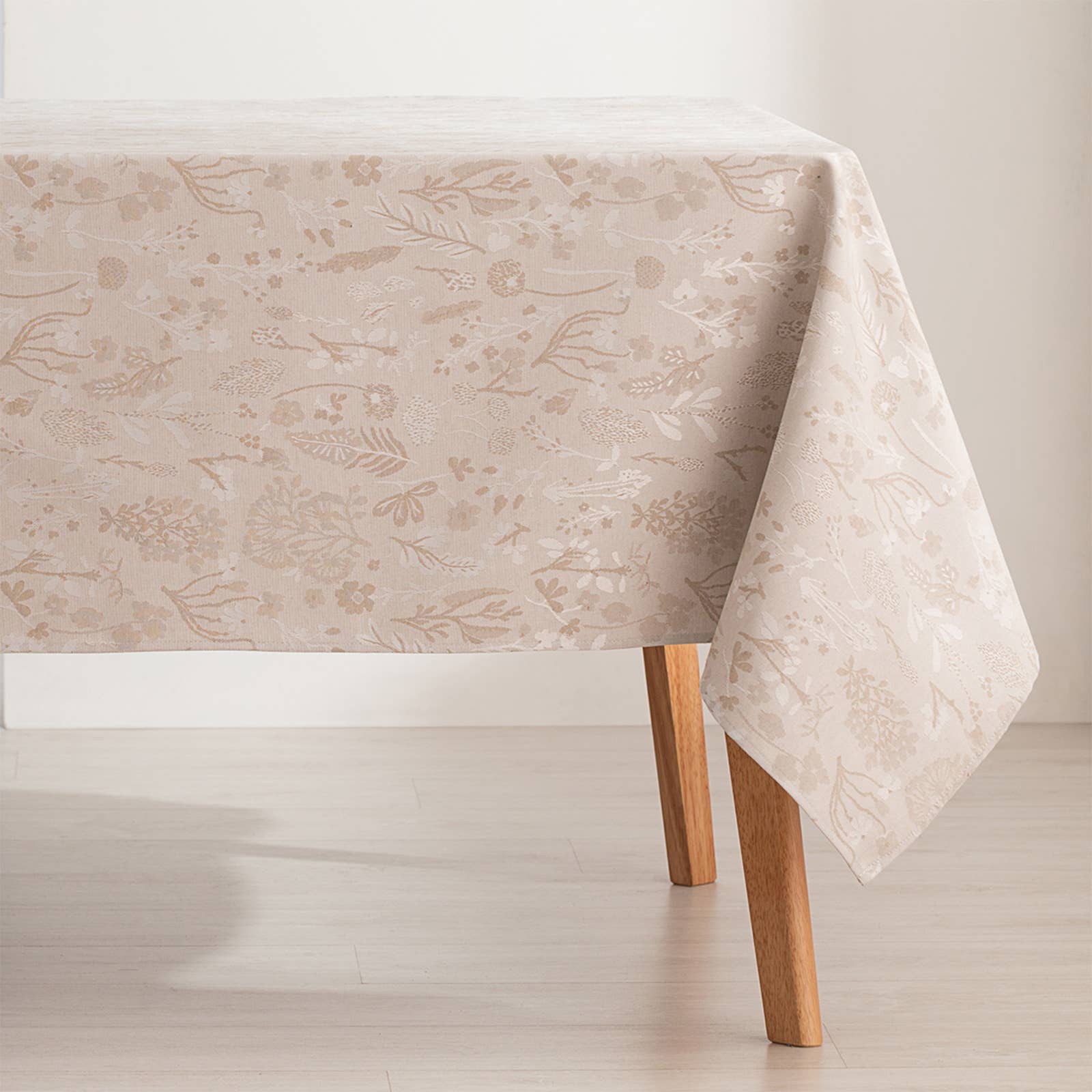 Mantel impermeable jacquard floral ALERCE 🌿✨