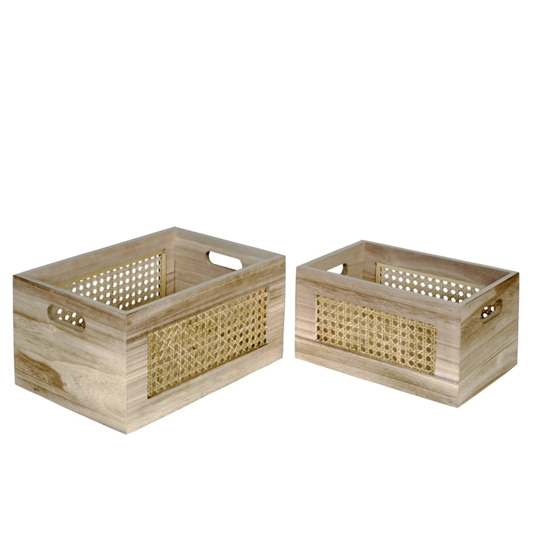 Caja de madera y ratán 🪵✨