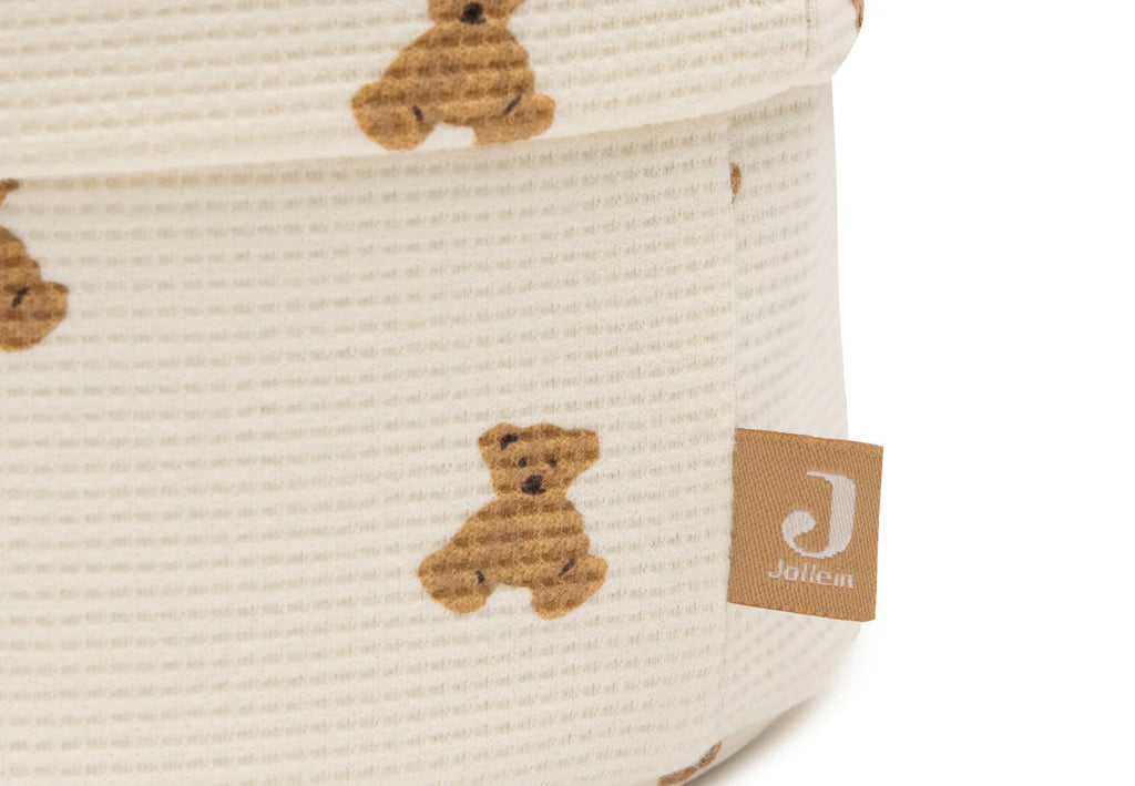 Cesta de Cambiador – Mini Oso de Peluche 🐻🌿