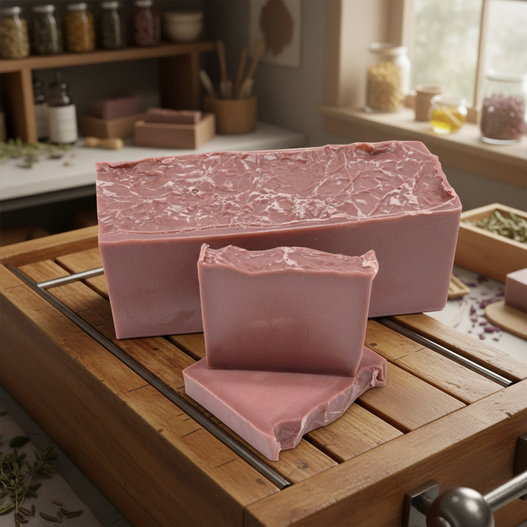 Jabón Artesanal de Frambuesa & Vainilla 🍓🌿