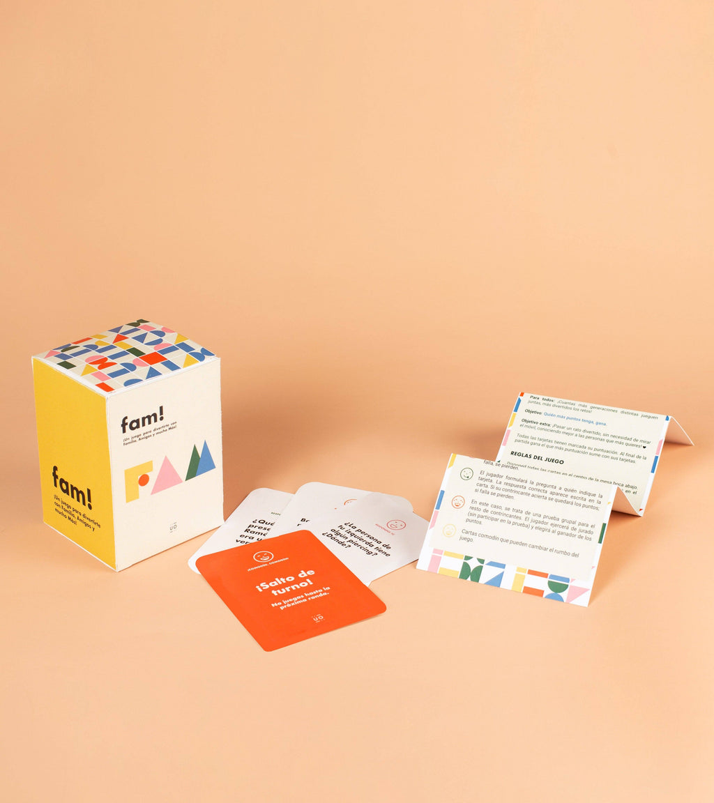 Juego Familiar “FAM” – Familia, Amigos y Mucho Más 💛🎉