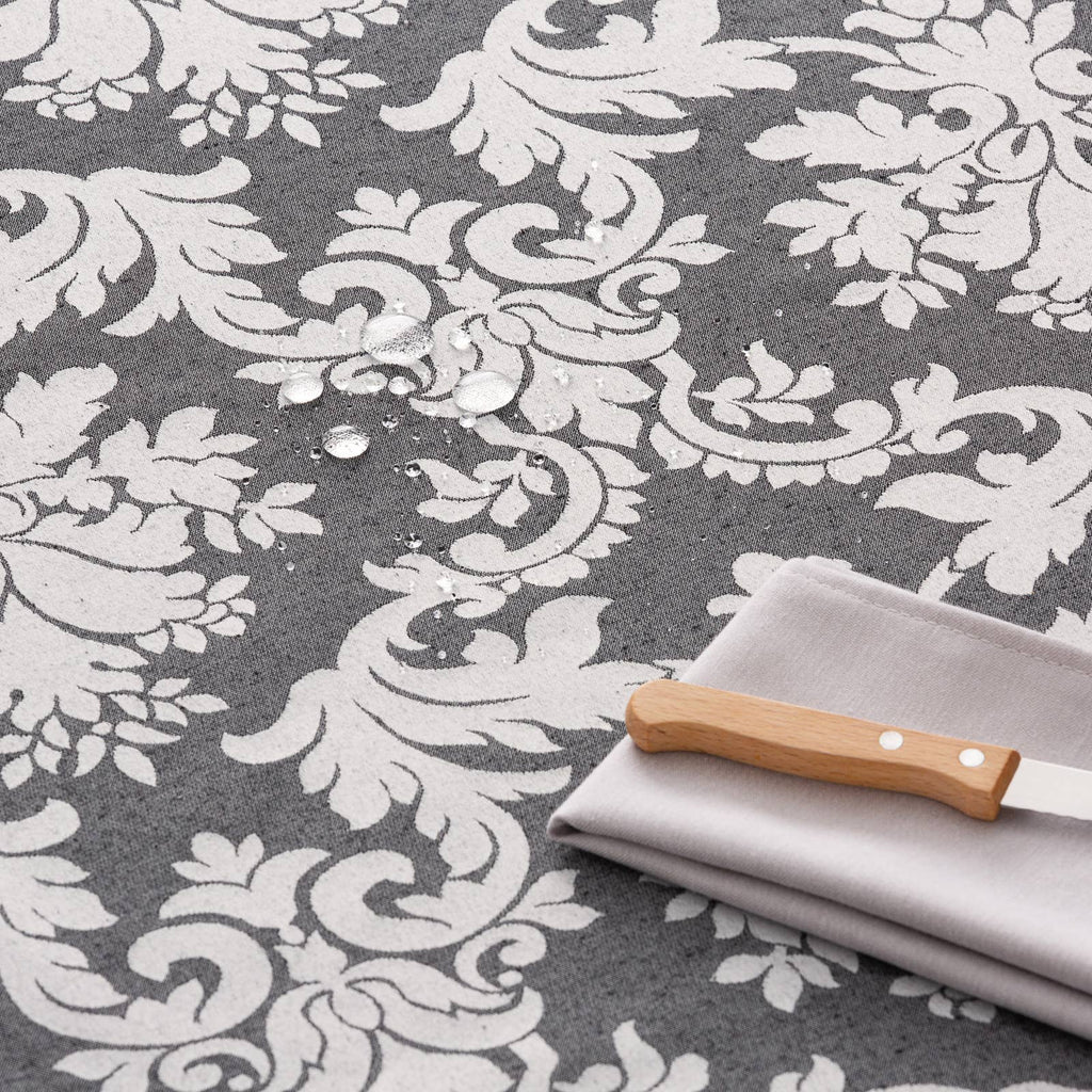 Mantel impermeable jacquard floral DAMA 🌸✨