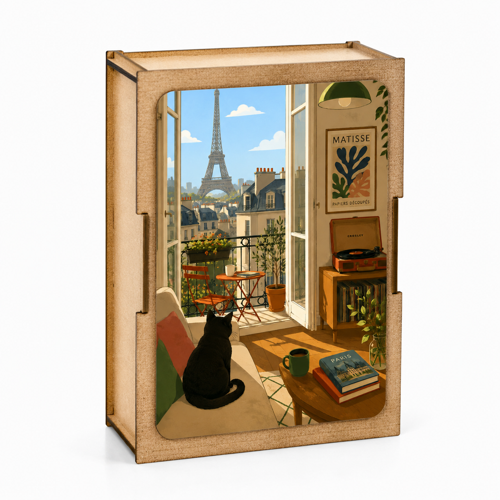Puzzle Donde el arte y la felicidad felina se encuentran