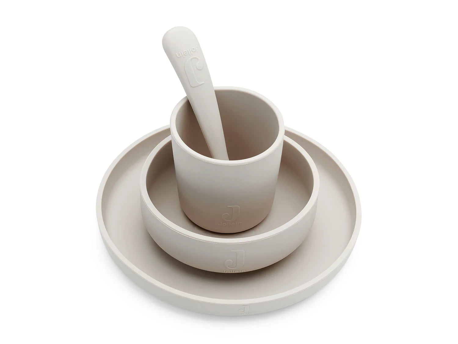 Juego de Cena de Silicona – 4 Piezas 🍽️💛