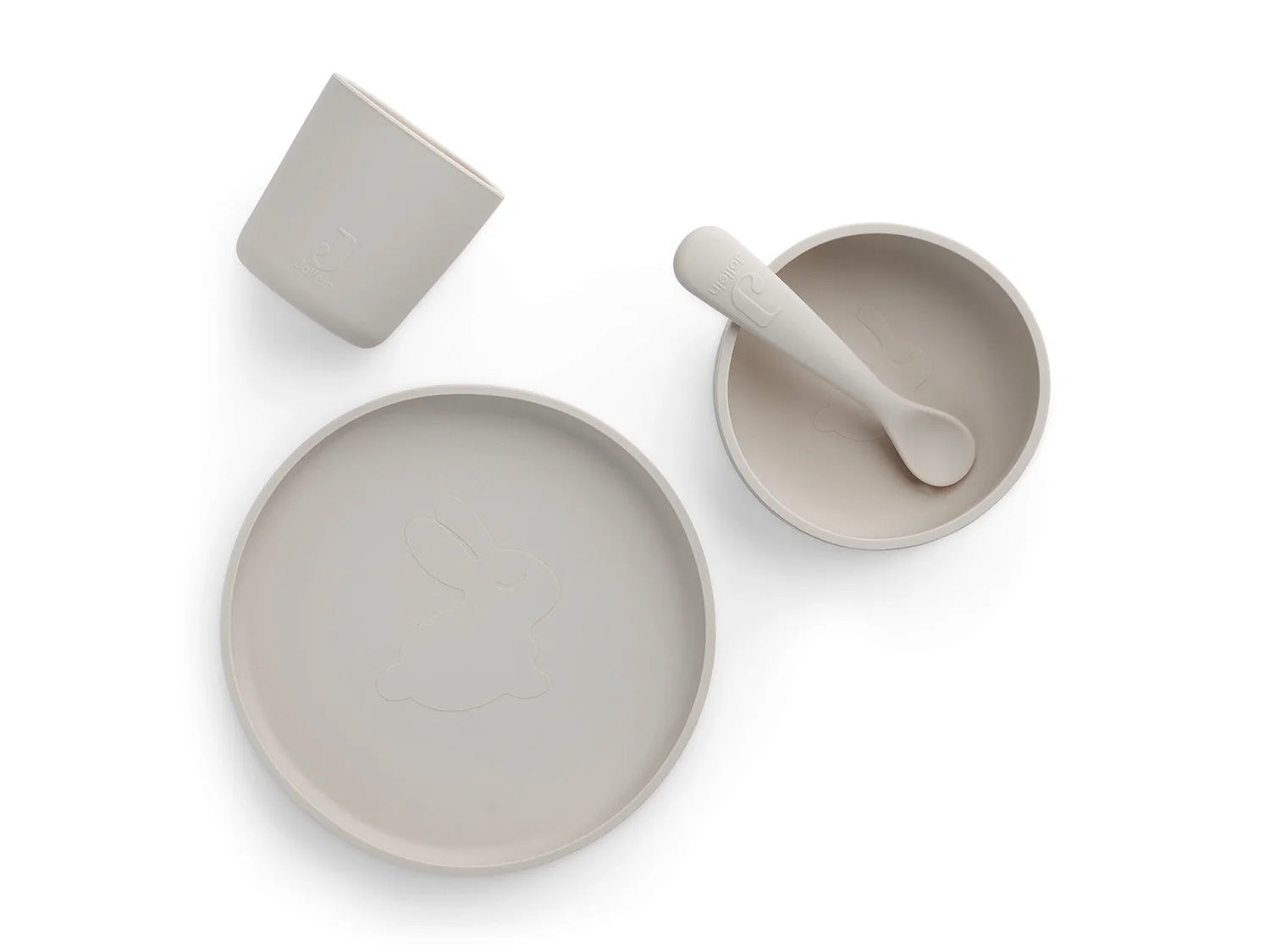 Juego de Cena de Silicona – 4 Piezas 🍽️💛