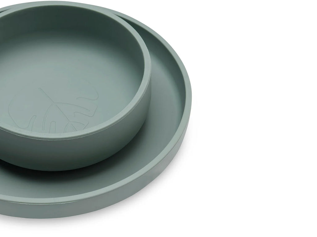 Juego de Cena de Silicona – 4 Piezas 🍽️💛