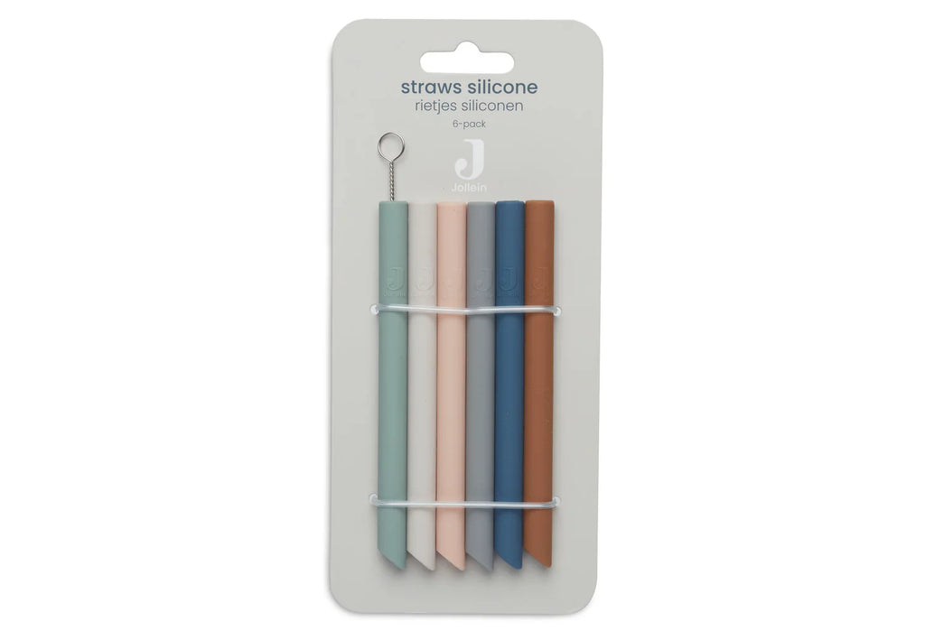 Pajitas de Silicona – Multicolor – Pack de 6 🌈🥤
