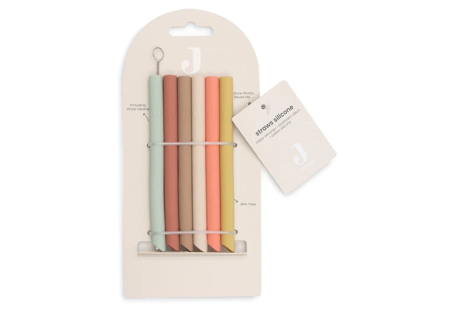 Pajitas de Silicona – Multicolor – Pack de 6 🌈🥤