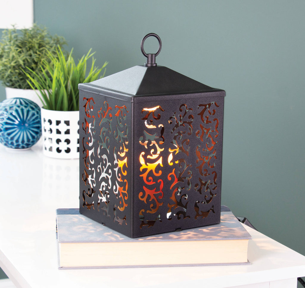 Cottage – Farol Metálico para Velas Perfumadas 🕯️🖤