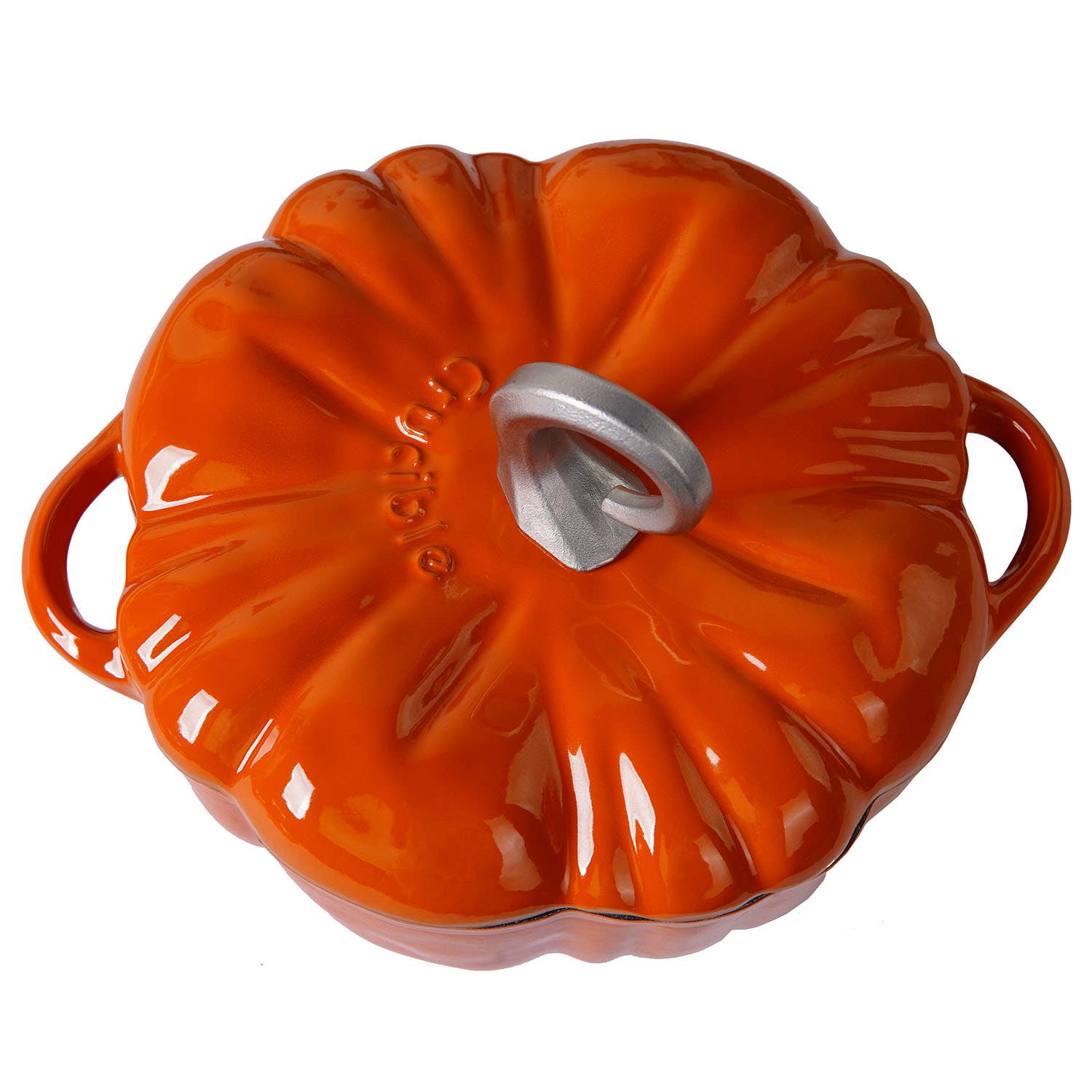 Olla Cocotte Calabaza – Hierro Fundido Esmaltado Naranja 🎃🍂