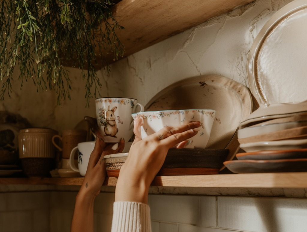 Taza Vintage Campo 🐇☕