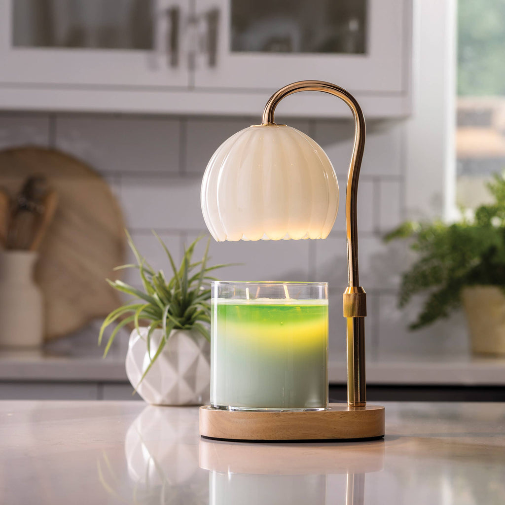 Milk Glass – Lámpara para Velas Aromáticas 35W 🕯️✨