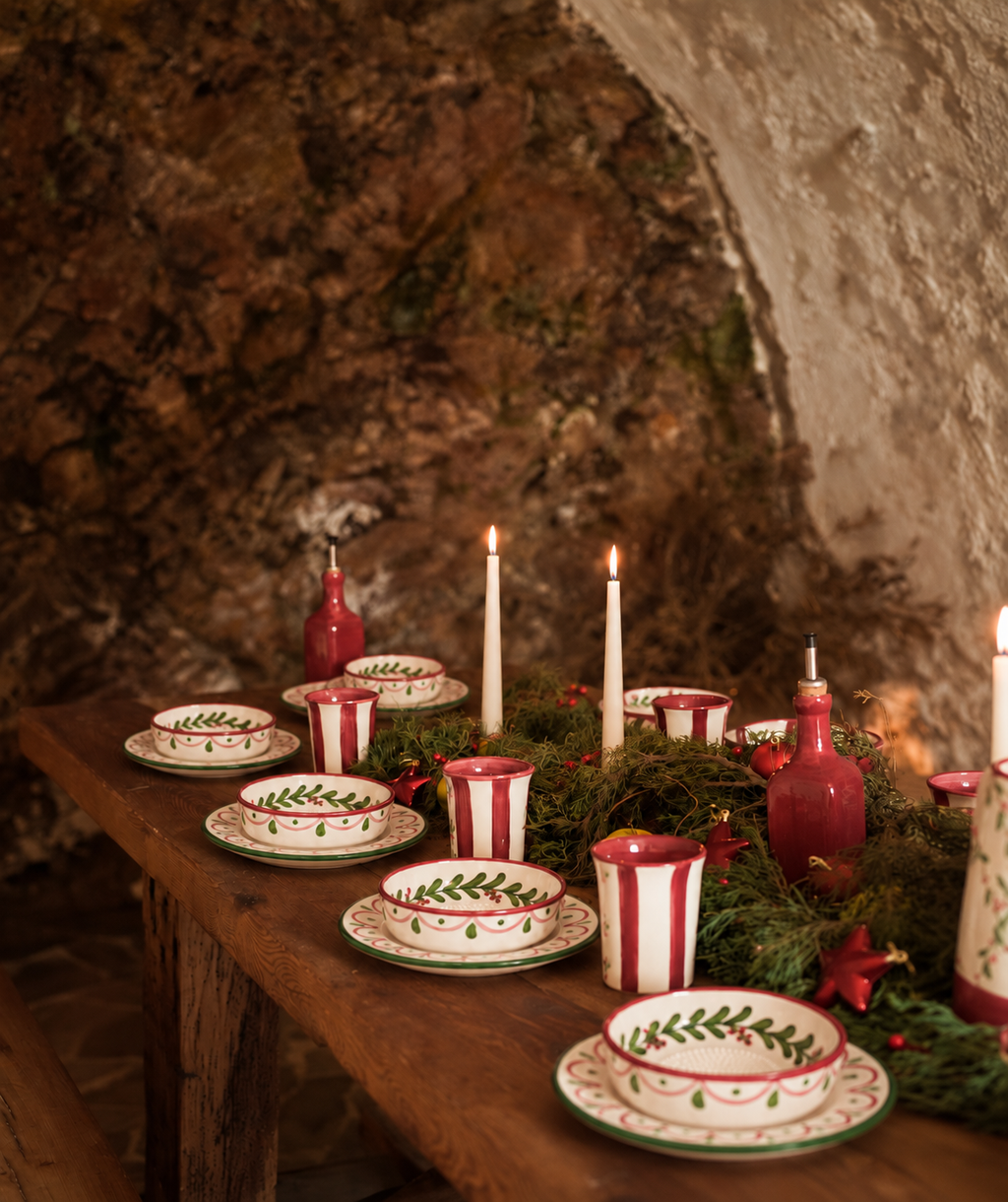 Plato Rallador de Cerámica Artesanal Christmas Santa – 15 cm 🎅🎄