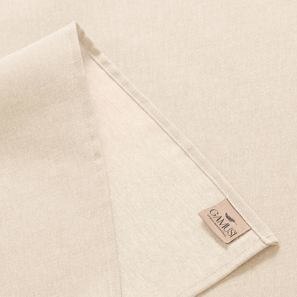 Mantel liso antimanchas algodón tacto tela – INDIRA