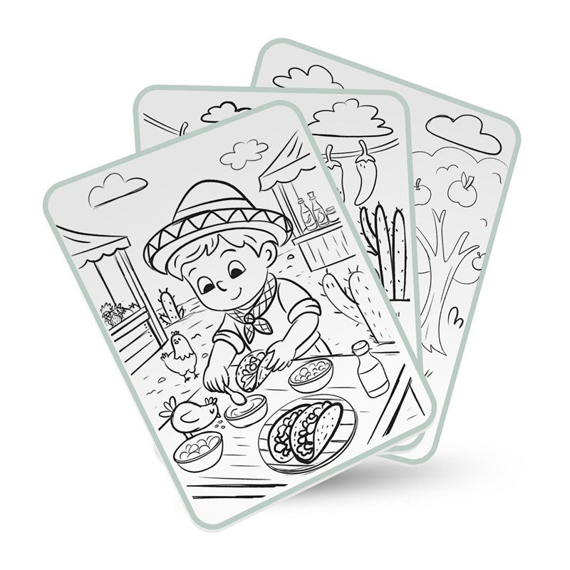 Kidydraw Pad – Alimentos 🍎🎨
