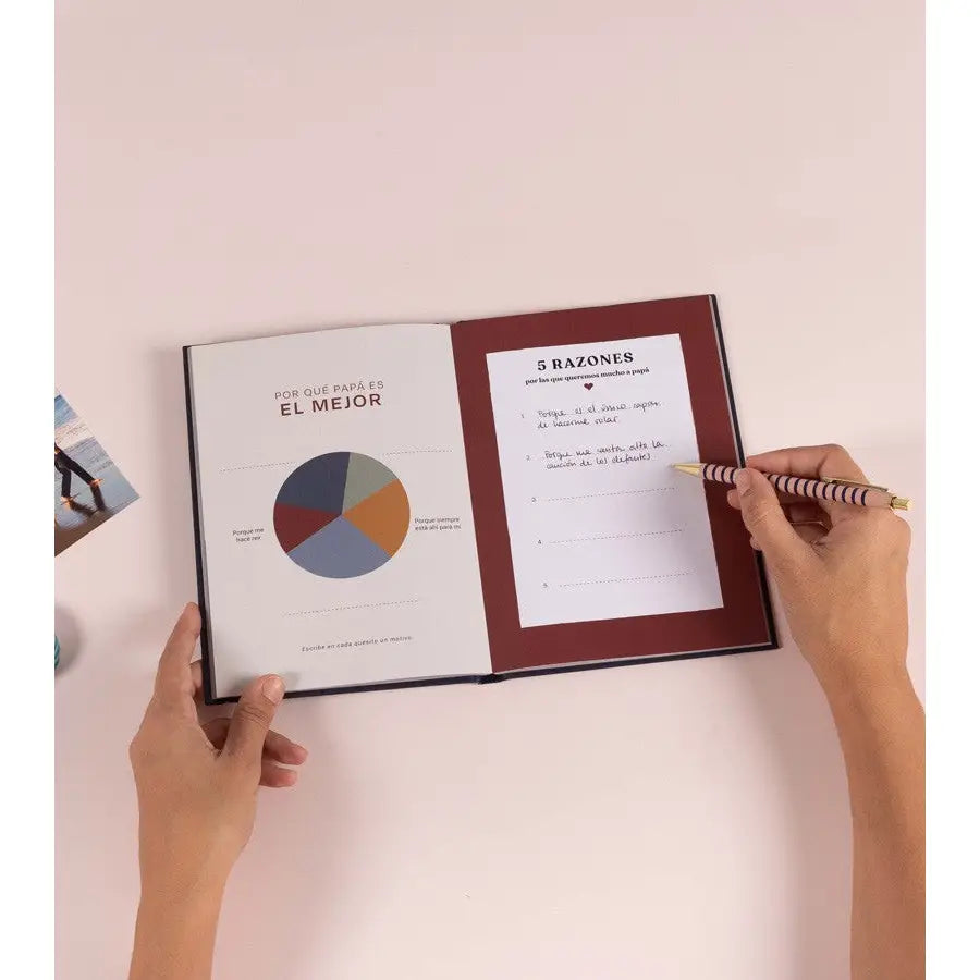 Libro Rellenable "Papá, Esto Queda Entre Tú Y Yo"