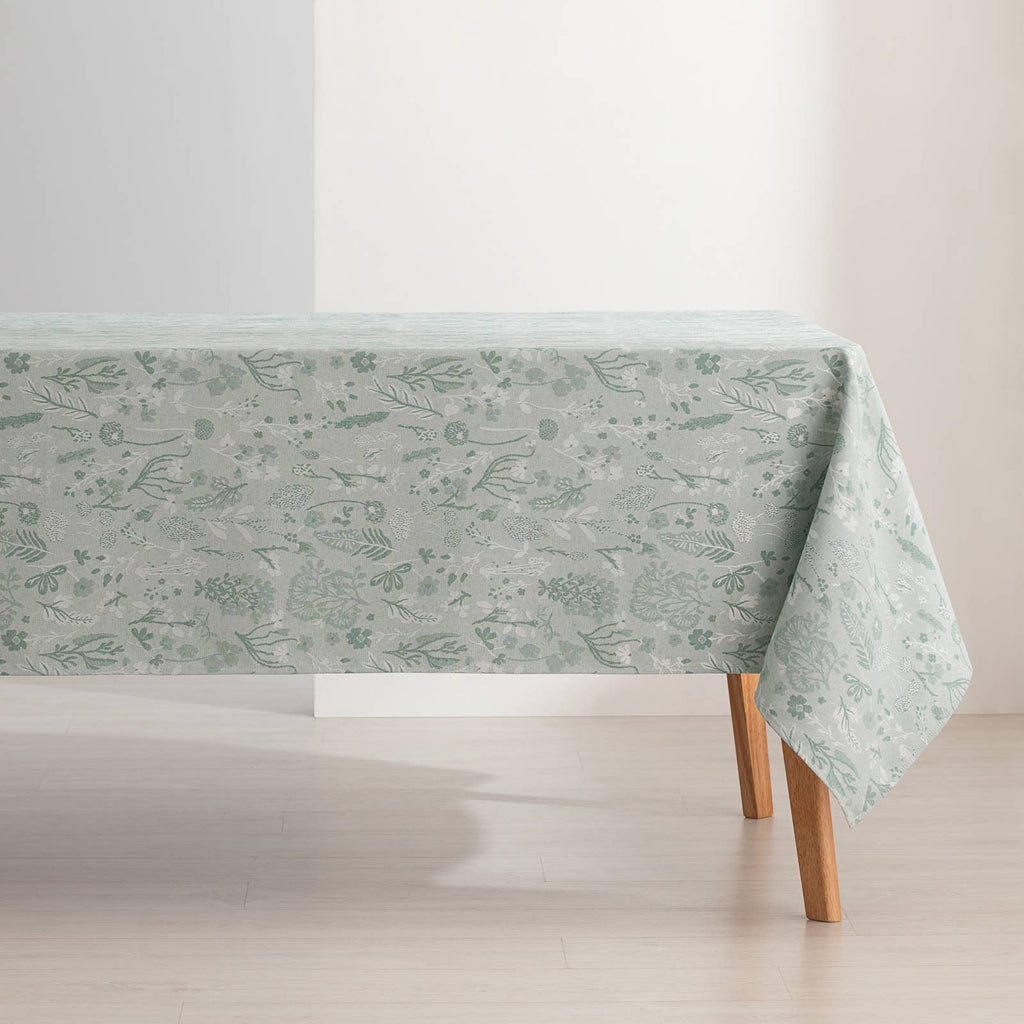 Mantel impermeable jacquard floral ALERCE 🌿✨