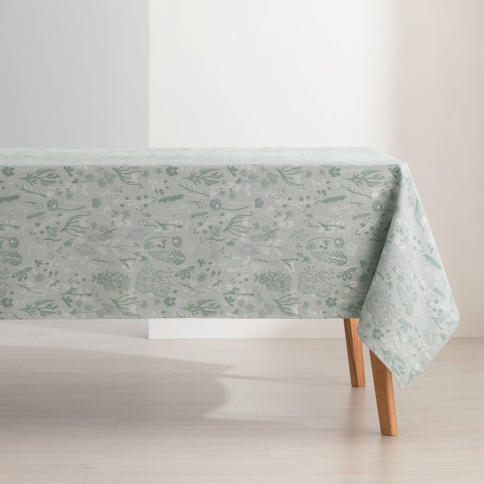Mantel impermeable jacquard floral ALERCE 🌿✨