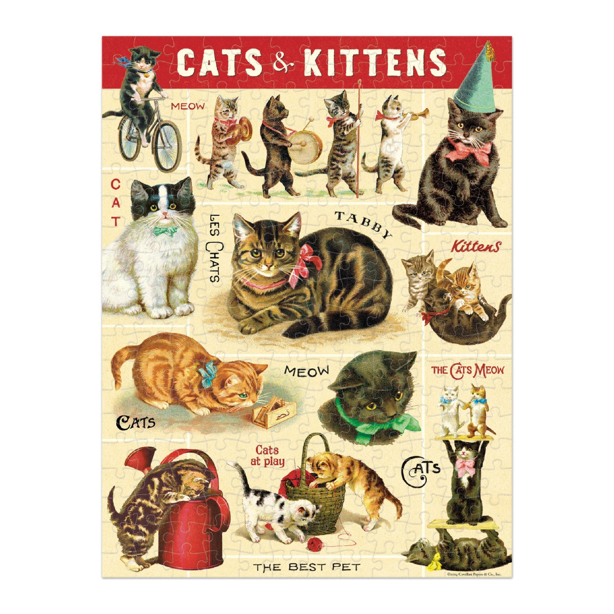 Puzzle Vintage Cats mini