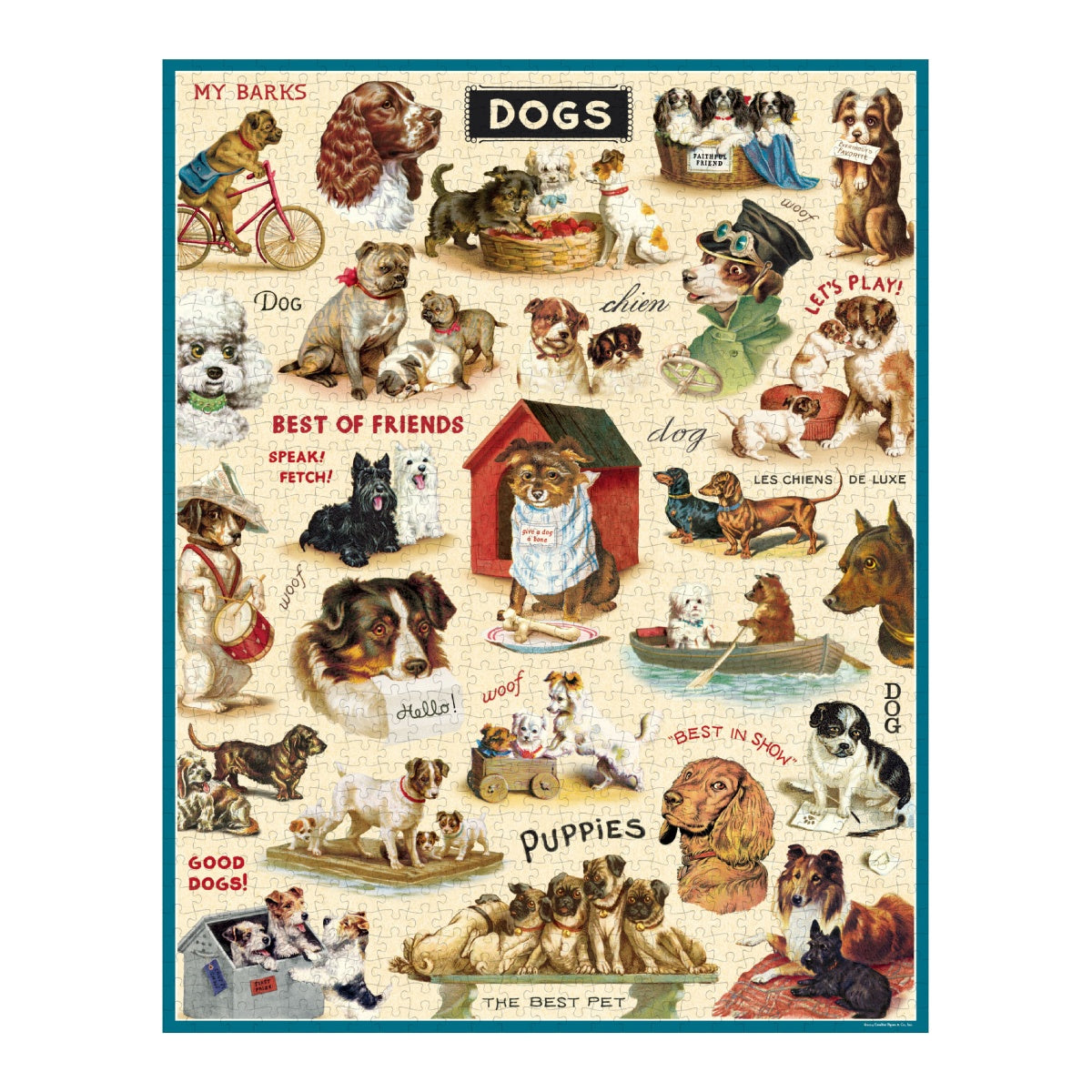 Puzzle Vintage dogs