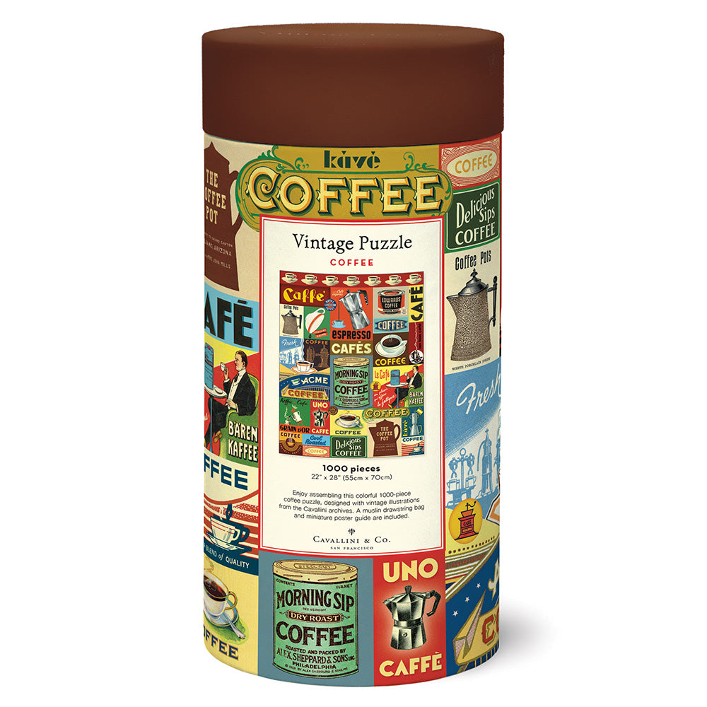 Puzzle Cavallini Coffee 1000 piezas