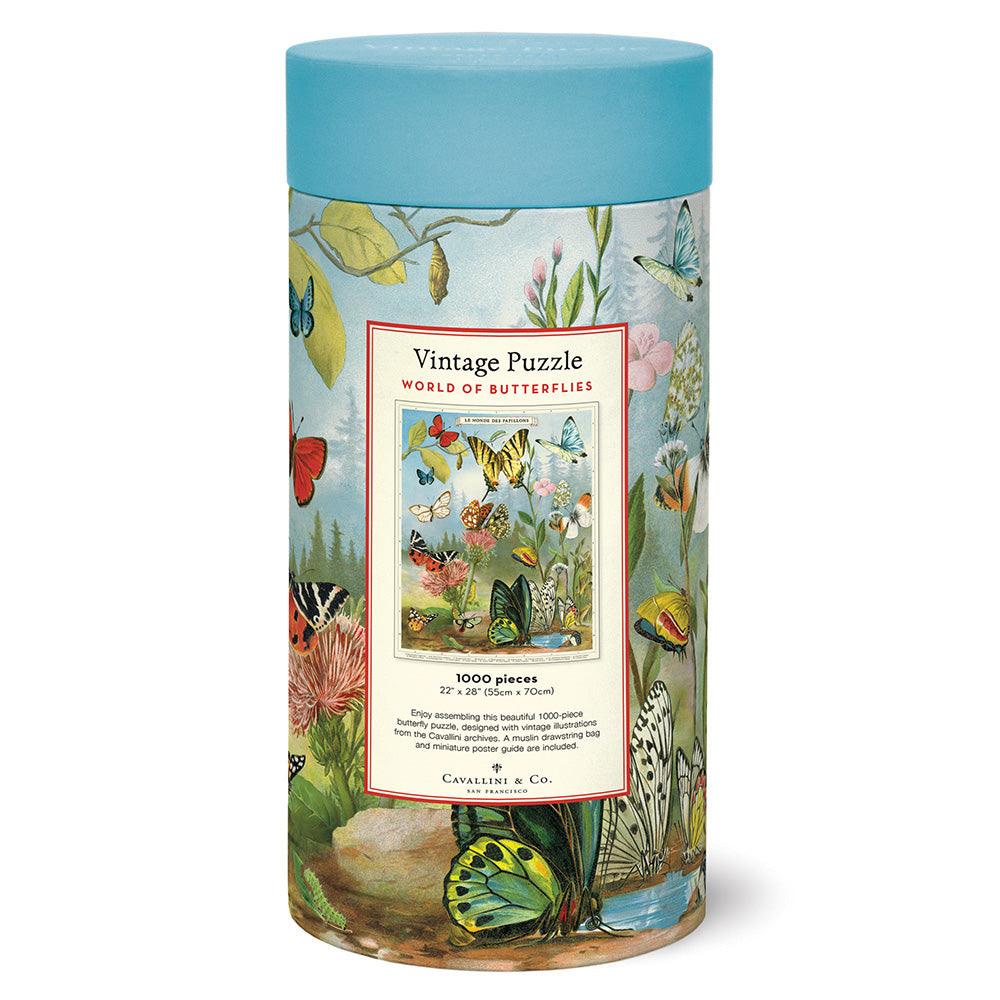 Puzzle Cavallini World of Butterflies 1000 piezas