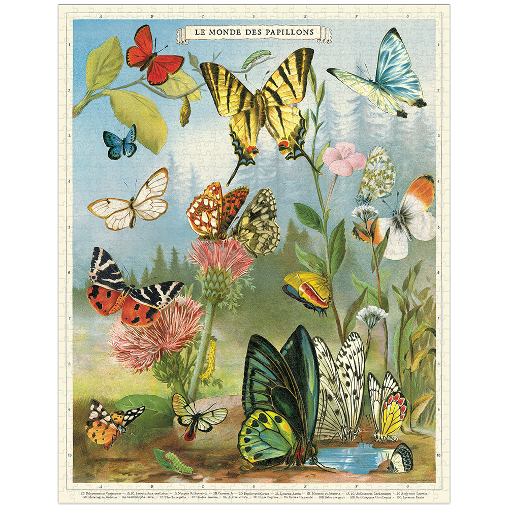 Puzzle Cavallini World of Butterflies 1000 piezas