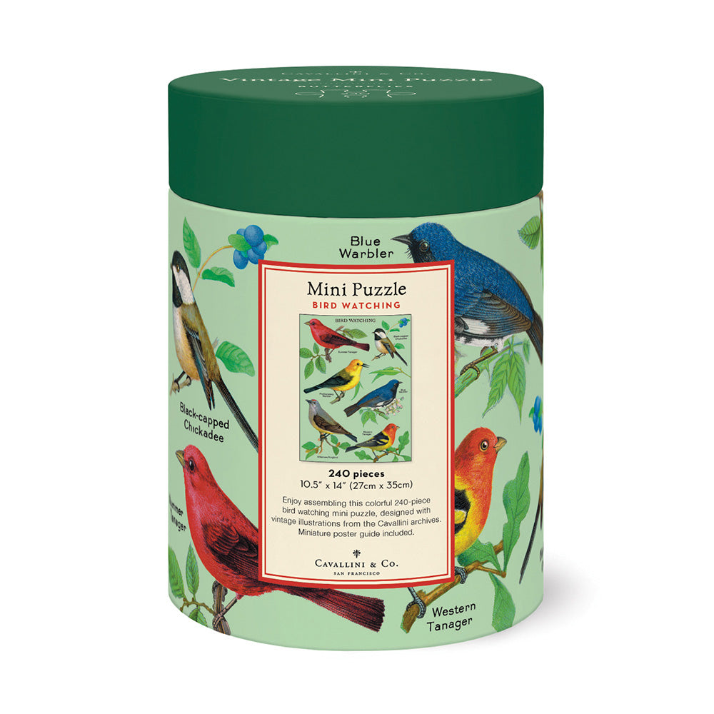 Puzzle mini Cavallini Bird Watching 240 piezas